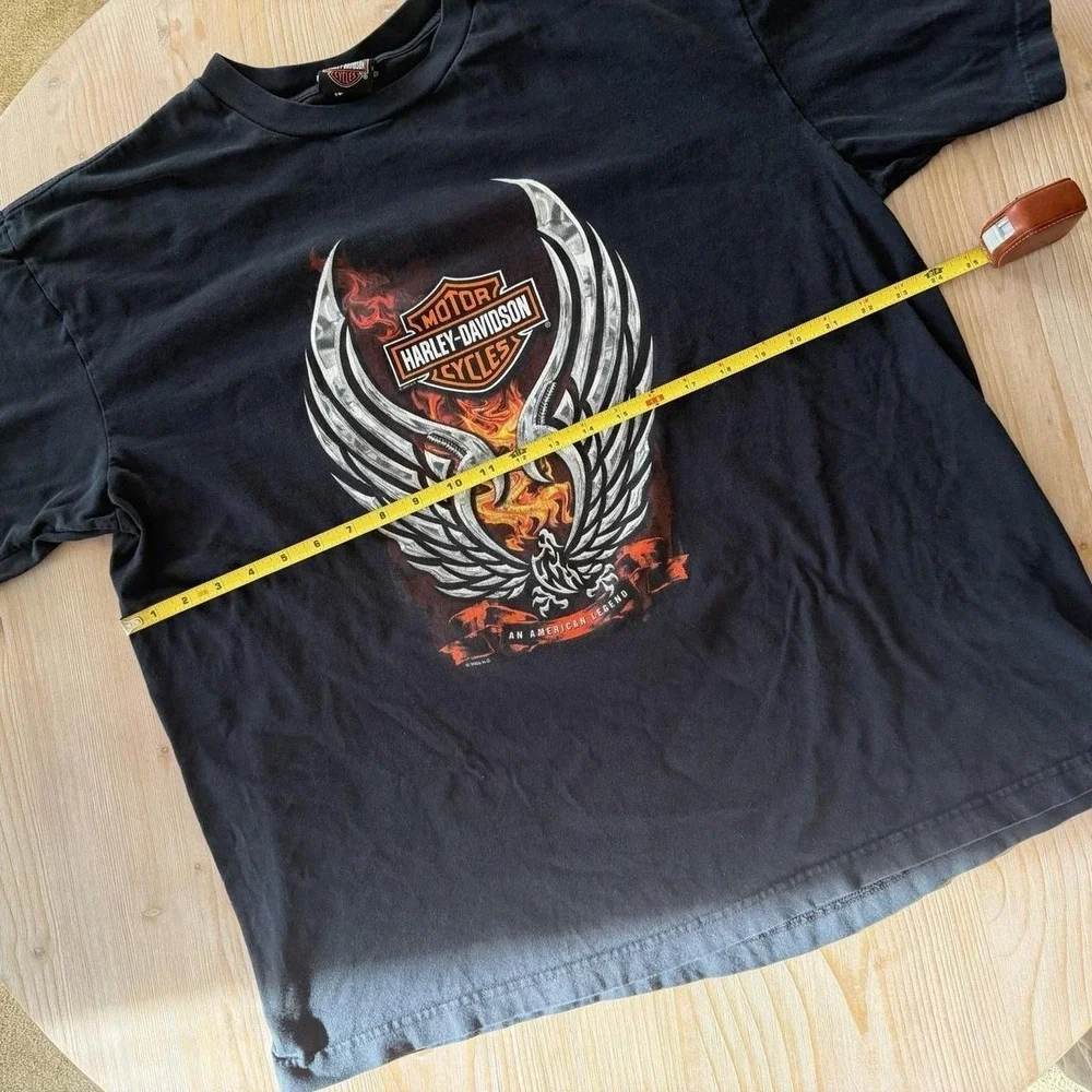 Vintage 2005 Harley Davidson Beijing Men's T-Shirt Sz XL Black‎ Faded
